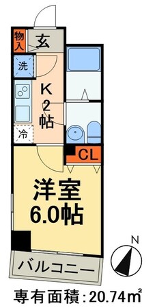 レジディア日本橋人形町IIの物件間取画像